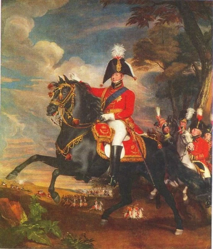 Giorgio IV Principe di Galles, Lord Heathfield, generale Turner, colonnello Bloomfield il barone Eben, il colonnello Quinton in lontananza - Museum of Fine Arts Boston, Boston Massachusetts